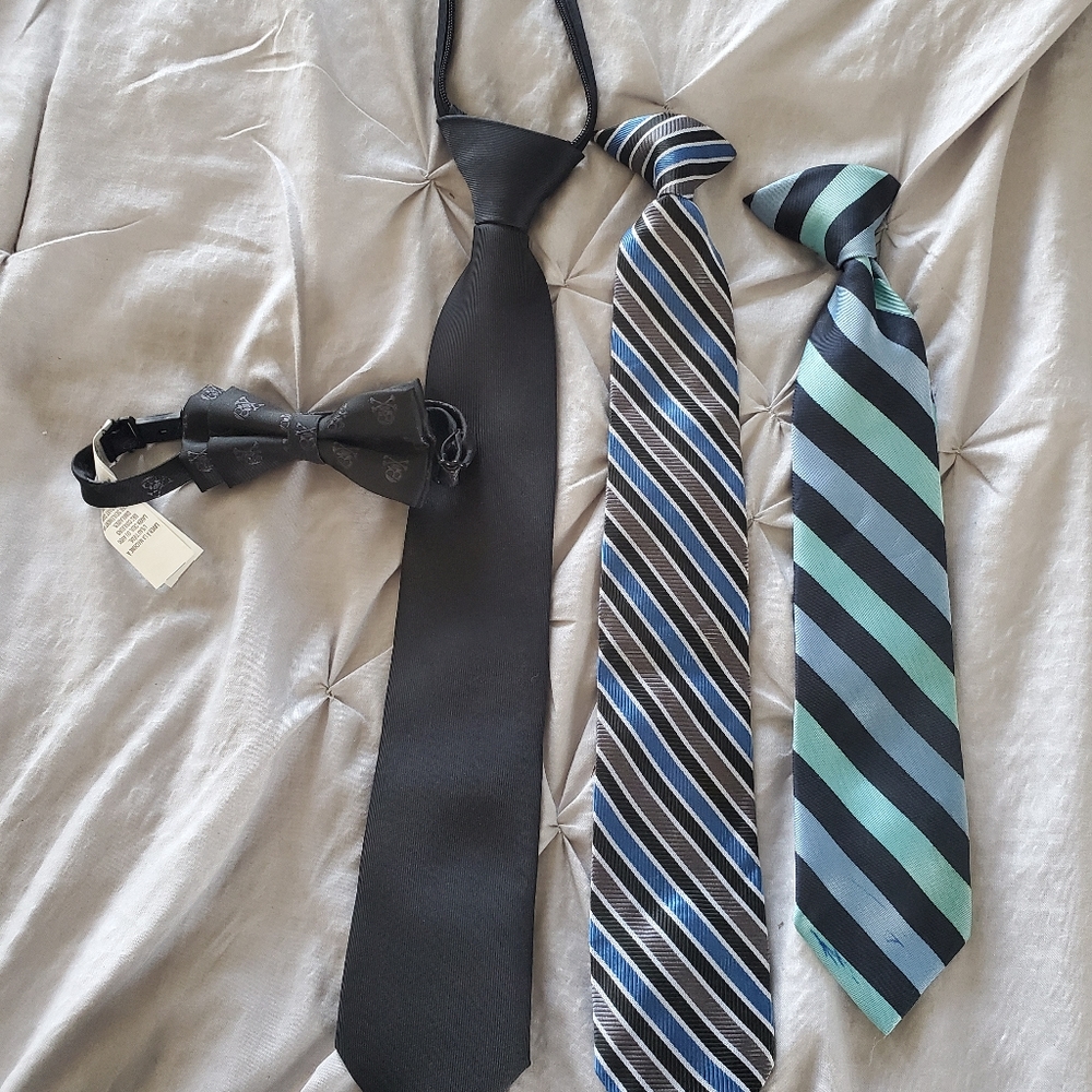 Boy's ties and I bow tie
